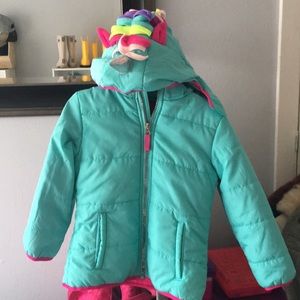 Cat & Jack  Unicorn Toddler Girls Coat